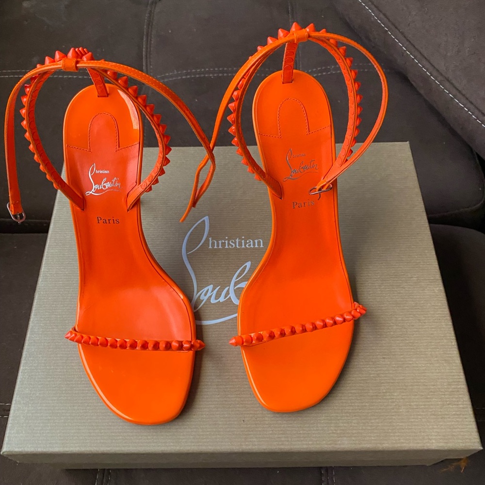 Christian Louboutin Heels  (size 7 1/2 ) Orange
